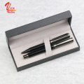 Luxus Geschenkstift Set Fashion Design Black Classical Metal Ball Stift Gel Stift